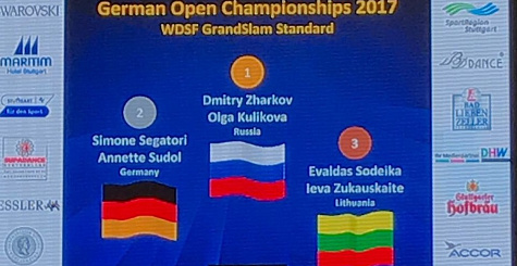Дмитрий Жарков и Ольга Куликова – победители WDSF GrandSlam Standard в Штутгарте