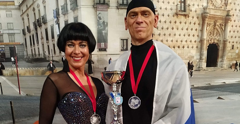 Олег Еськов и Юлия Михина - серебряные призёры чемпионата мира в возрастной группе Сеньоры-3