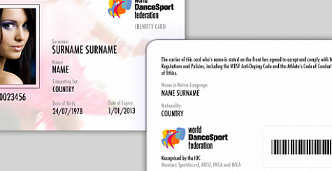 Оформление WDSF ID карт