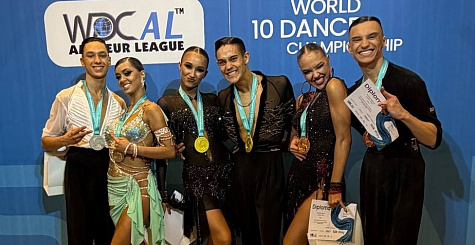 Одиннадцать комплектов наград чемпионата и первенства мира по танцевальному спорту в активе сборной команды ФТСАРР
